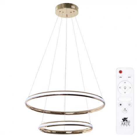 Подвесной светильник ярусный Arte Lamp Meridiana A2198SP-2GO (LED, 220V, пульт управления, на тросе)