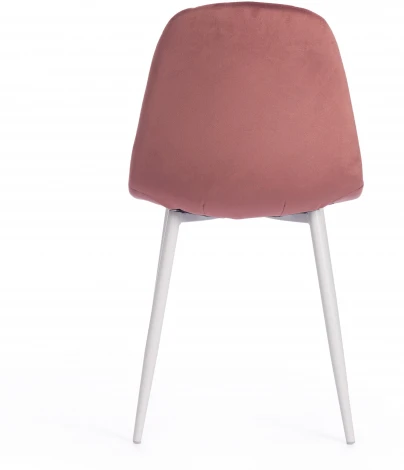 Стул BREEZE (mod. 4724) / 1 шт. в упаковке (Вельвет,Металл /Коралловый,Белый)