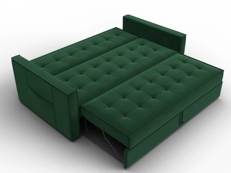 Диван прямой Лига-104 (160) (ЛДСП,Брус,Фанера,Велюр/Зеленый) Лига Диванов 134886