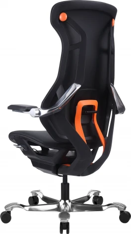 Эргономичное кресло Everprof Atom Black (Атом Блэк) Экокожа Черный EP Atom B PU Black