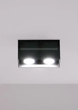 Накладной точечный светильник Lampex Quado PRO 689/2 CZA