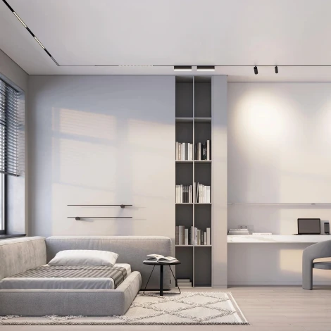 Светильник с гибким неоном магнитный MAG-ORIENT-FLAT-FOLD-S230-12W Day4000-MIX (BK, 80 deg, 48V, DALI) (Arlight, IP20 Металл) 041870