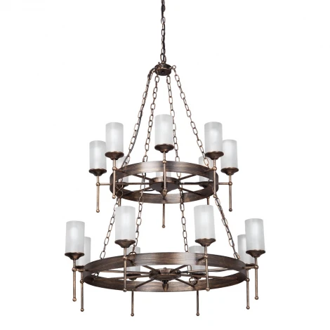 Подвесная люстра Vitaluce V1813-7/8+8 (220V, на цепи, круглые)