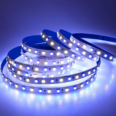 Светодиодная лента 24В 14,4Вт/м SMD5050 60 д/м IP65 ширина подложки 10мм, 5м RGB Apeyron 00-512
