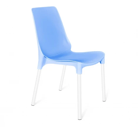 Стул Sheffilton SHT-ST75/S424 голубой/белый муар 5902293843