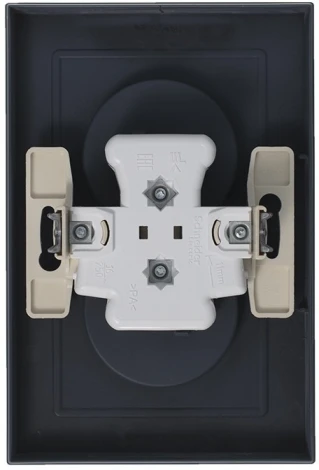 Розетка встраиваемая двойная без заземления (грифель) Systeme Electric AtlasDesign ATN000720