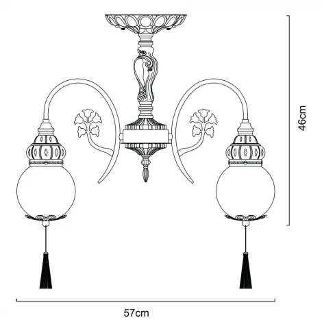 Потолочная люстра Arte Lamp Sultan A2146PL-5GA
