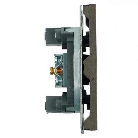 ТВ-розетка (антрацит, soft touch) Stekker Эмили 49927