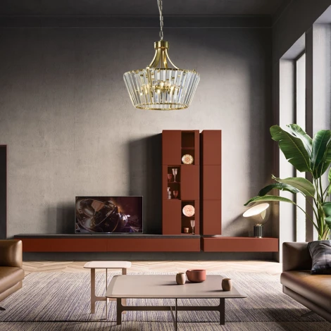 Подвесная люстра Lumien Hall Dzhasmin LH3052/5P-CO-CL