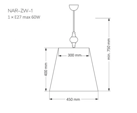 Подвесная люстра Kutek Narni NAR-ZW-1(CZ) (220V, на проводе, круглые)