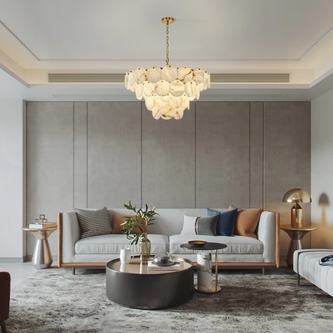 Подвесная люстра Fluorite Di Marmo FL1018-20P (220V, на цепи)