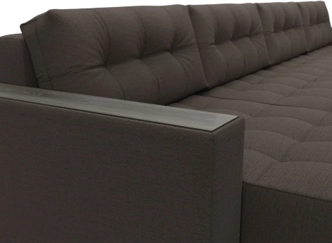 Диван П-образный с декором Лига-049 НПБ Лонг Лига Диванов (Рогожка) арт.128553