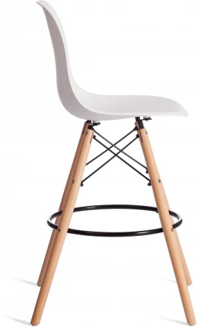 Стул барный Cindy Bar Chair (mod. 80-1) (Дерево бук,Металл,Пластик /Белый)