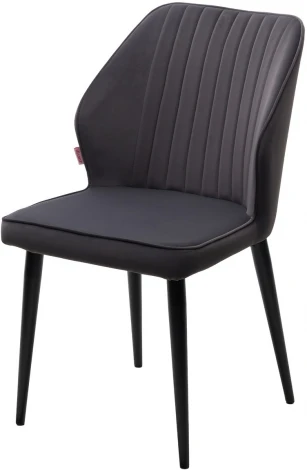 Стул SEATTLE 505-38 Графит, без пальчиковый"/ черный каркас М-City"