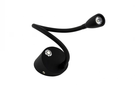 Настенный светильник на гибкой ножке для чтения DesignLed BED BQ004103-A-3-DIM-BL-WW (220V, диммер, сенсорный выключатель)