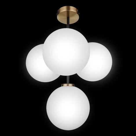 Потолочная люстра на штанге 33 Идеи CHN800S.04.17ABL.ASB-S32WH (220V, шарики)