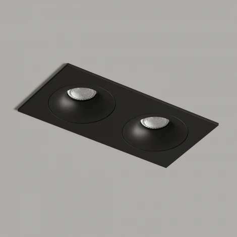 Точечный встраиваемый светильник Denkirs Roto DK2122-BK (220V)