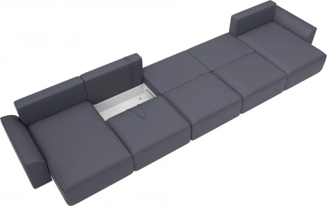 Диван п-образный Лига-048 НПБ МегаЛонг Лига Диванов (Экокожа) арт.128328