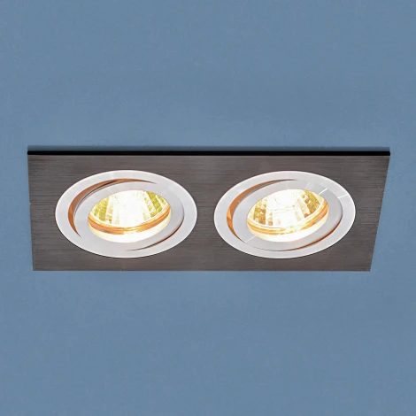 Встраиваемый точечный светильник Elektrostandard 1051 1051/2 BK черный