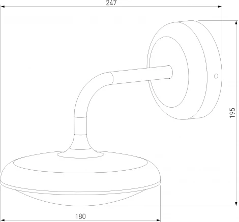 Уличный настенный светильник светодиодныйElektrostandard Portal 35162/D (220V, круглые, IP54)