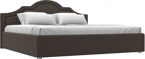 Кровать интерьерная Афина 200 (Коричневый/Рогожка) Лига Диванов арт.123050