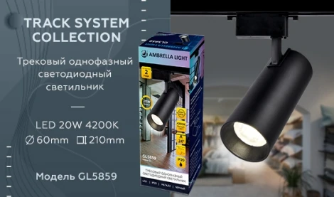 Трековый светильник Ambrella GL GL5859 (LED, 220V, круглые)