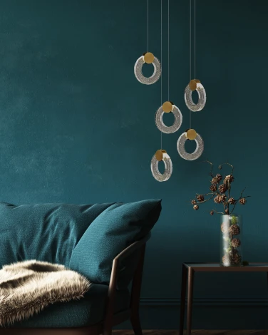 Подвесной светильник Simple Story 1080 1080-LED20PL (220V, хрусталь, на проводе)