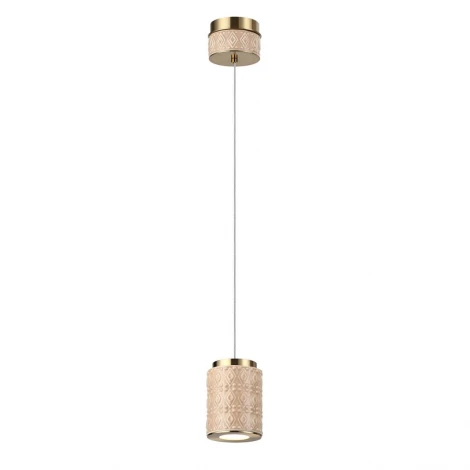 Подвесной светильник светодиодный Odeon Light Lulu 5453/5L светлая бронза/бежевый/металл/керамика/акрил LED 5W 3000K