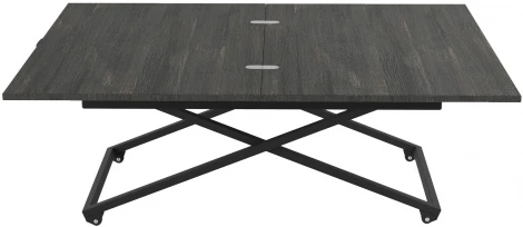 Стол универсальный трансформируемый АНДРЭ Loft ЛДСП интра/чёрный от фабрики Mebelik