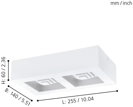 Настенно-потолочный светильник Eglo Ferreros 96792
