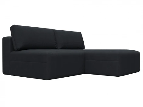 Диван угловой модульный Лига-060 НПБ угол универсальный (ЛДСП,Брус,Фанера/Пластик/Замша/Темно-серый) Лига Диванов 129502