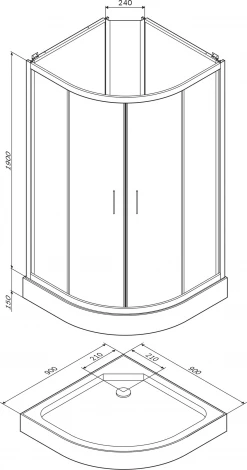 Душевая кабина Am.Pm Joy W85C-001-090GT