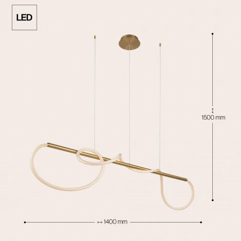Подвесной светильник с гибким неоном светодиодный Maytoni Tau MOD166PL-L30G3K (220V, на тросе)