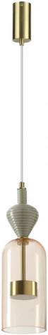 Подвесной светильник каскадный Odeon Light Palleta 5045/12LB античн.бронза/янтарный/металл/стекло/керамика LED 12W 4000К 1400Лм (220V, на проводе)
