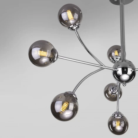 Потолочная люстра на штанге Eurosvet Astro 30179 хром (220V, шарики)