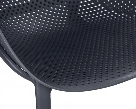 Набор 4 шт Кресло DOBRIN LONZO (антрацит (GR-12) с УФ-защитой)