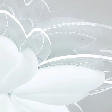 Потолочная люстра светодиодная Natali Kovaltseva Effect LED LAMPS 81118 с пультом ДУ, моб. приложением 160W, белый, LED