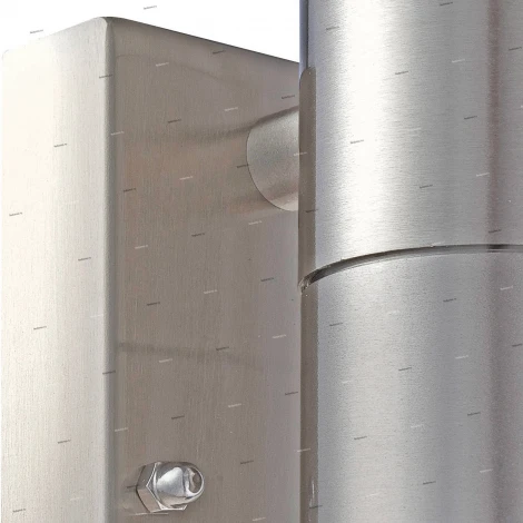 Светильник настенный уличный светодиодный с датчиком движения Globo Style, 2 лампы, никель с черным, белым и прозрачным