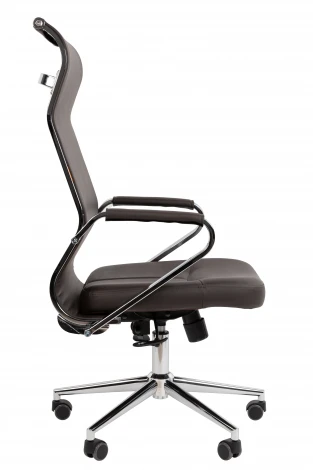 Офисное кресло Chairman 702 Россия экопремиум коричневый