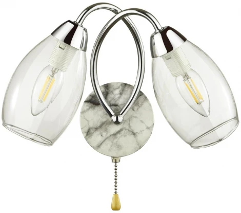 Бра с выкл. Romeo 5207/2W хром E14 2*40W