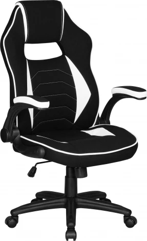 Кресло игровое DOBRIN RICK (черно-белый)