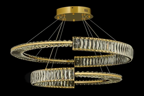 Подвесной светильник ярусный светодиодный Arti Lampadari Carini Carini L 1.5.80+100.101 G (220V, на тросе)