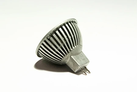 Лампочка светодиодная полусфера серая колба GU5.3 3 Вт 235 lm теплое белое свечение Ledcraft LC-120-MR16-GU5.3-3-WW