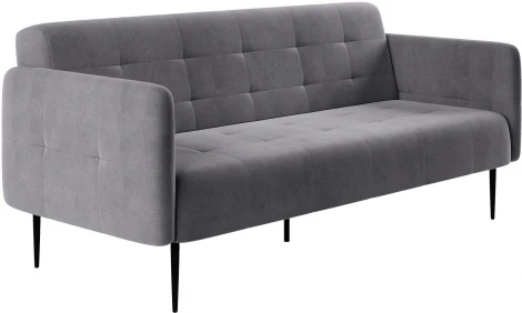 Monaco диван-кровать прямой с подлокотниками, трехместный, бархат 03 Top Concept арт.14091