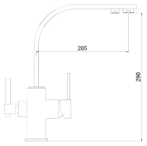 Смеситель Zorg Clean Water ZR 332 YF для кухонной мойки