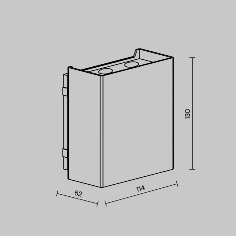Уличный настенный светильник Maytoni Outdoor Shell O505WL-L6B3K