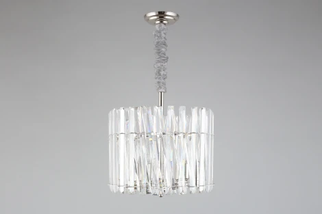 Подвесная люстра Aployt Verene APL.808.03.05 (220V, хрусталь, на цепи, свеча, круглые)