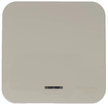 Выключатель накладной одноклавишный с подсветкой (бежевый) Systeme Electric Blanca BLNVA101117