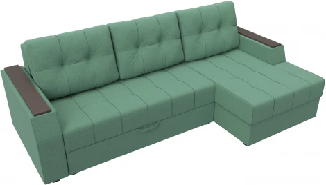 Диван угловой Эмир БС правый угол (Зеленый/Рогожка) Лига Диванов арт.123555