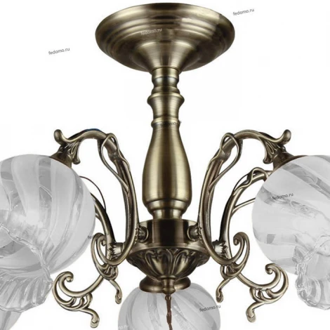 Потолочная люстра IDLamp Dorotea 289/5PF-Oldbronze